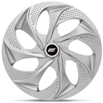 Ficha técnica e caractérísticas do produto Calota Esportiva Evolution Silver Aro 14 Universal Encaixe Cinza