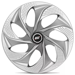 Ficha técnica e caractérísticas do produto Calota Esportiva Modelo Evolution Aro 14 Silver Elitte