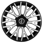 Ficha técnica e caractérísticas do produto Calota Esportiva Modelo Triton Aro 13 Black Silver Elitte