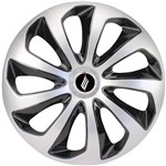Ficha técnica e caractérísticas do produto Calota Esportiva Modelo Velox Aro 13 Silver Black Elitte