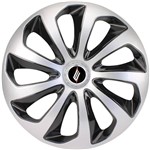 Ficha técnica e caractérísticas do produto Calota Esportiva Modelo Velox Aro 15 Silver Black Elitte