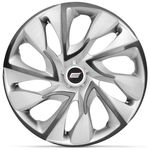 Ficha técnica e caractérísticas do produto Calota Esportiva Tuning Ds4 Silver Cup Aro 14 Prata Furação 4x100 4x108 Universal