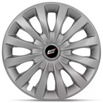 Ficha técnica e caractérísticas do produto Calota Esportiva Tuning Elite Silver Aro 13 Prata Cubo Baixo Furação 4x100 e 4x108 - Elitte