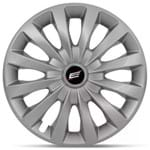 Calota Esportiva Tuning Elite Silver Aro 13 Prata Cubo Baixo Furação 4x100 e 4x108