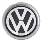 Ficha técnica e caractérísticas do produto Calota Miolo de Roda Audi A3 Emblema VW - Prata - Gps