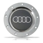 Ficha técnica e caractérísticas do produto Calota Miolo de Roda Esportiva Audi Rs4 Cromada com Emblema - Ferkauto