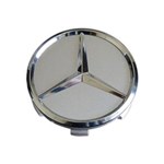 Ficha técnica e caractérísticas do produto Calota para Centro de Roda Mercedes 74mm para Classe A/ B/ C/ E/ S - 1 Unidade Prata