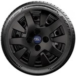 Calota Preto Fosco Aro 14 Ford Fiesta Focus Ká Ecosport G343Pf - Grid Calotas