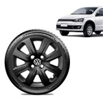 Ficha técnica e caractérísticas do produto Calota Volkswagen Vw Gol 2014 15 16 Aro 14 Preta Brilhante