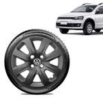 Ficha técnica e caractérísticas do produto Calota Volkswagen Vw Saveiro 2014 15 16 Aro 14 Grafite Fosca