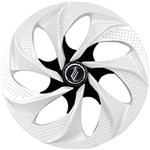 Ficha técnica e caractérísticas do produto Calotas Aro 14 Evolution 4 Peças ABS Branco/Preto - Elitte