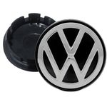 Ficha técnica e caractérísticas do produto Calotinha Centro De Roda Volkswagen Gol Polo Jetta 65mm
