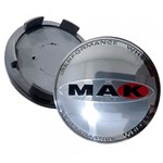 Ficha técnica e caractérísticas do produto Calotinha Centro Miolo de Roda Cromado Mak 60mm