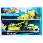 Ficha técnica e caractérísticas do produto Caminhão Transportador Hot Wheels Mattel Rock'n Race - Amarelo