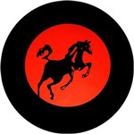 Ficha técnica e caractérísticas do produto Capa Estepe Ecosport Fox com Cabo Cadeado Cavalo Vermelho