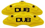 Ficha técnica e caractérísticas do produto Capa Pinça de Freio Amarela DUB - Universal - Roda Aro 14 em Diante - (M3) - 2 Peças - Dub Universal