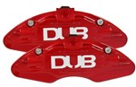 Ficha técnica e caractérísticas do produto Capa Pinça de Freio Vermelha DUB - Universal - Roda Aro 14 em Diante - (M3) - 2 Peças - Dub Universal