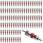 Ficha técnica e caractérísticas do produto Car Truck Motorcycle substituição de pneus pneu da haste da válvula Núcleo Parte do metal 100pcs