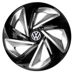 Ficha técnica e caractérísticas do produto Calota Aro 14 Esportiva Tuning Nitro Preta Vw Volkswagen