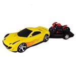 Ficha técnica e caractérísticas do produto Carro de Corrida Race Car Super Bike Orange Toys Amarelo