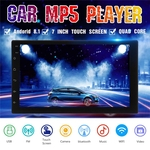 Ficha técnica e caractérísticas do produto Carro Stereo Car MP5 Player 2DIN 7 \\ '\\' Android 8.1 Quad Core 1024 * 600 2 + 32G WIFI DAB GPS Car Video Player