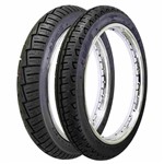 Cj Pneu de Moto Gibys Bycity3 Dianteiro 60/100-17 + Traseiro 80/100-14 Uso com Câmara