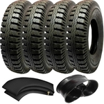 Ficha técnica e caractérísticas do produto Combo 4 Pneus Ford F4000 750-16 Rt59 Pirelli + Camaras + Protetores