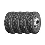 Combo com 4 Pneus 215/75R17,5 Firestone FS558 Borrachudo 12 Lonas 126/124M