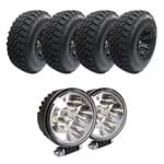 Ficha técnica e caractérísticas do produto Combo com Pneu 35X12.5 R15 Westlake Tires Mt / Mud Terrain -Par de Farol de Milha em Led com 4 Leds 12W