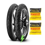 Ficha técnica e caractérísticas do produto Combo Pirelli 60/100-17 + 80/100-14 Super City Biz + Câmaras