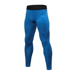 Ficha técnica e caractérísticas do produto Compress?o seco e frio Esportes justas cal?as baselayer Correndo Leggings Yoga Rashguard Men Pants atl¨¦tico da aptid?o da gin¨¢stica Pants Blue M