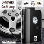 Ficha técnica e caractérísticas do produto Compressor ar carro moto bicicleta bola pneu 12v