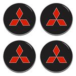 Ficha técnica e caractérísticas do produto Emblema Adesivo Centro Calota Mitsubishi Resinado