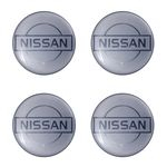 Ficha técnica e caractérísticas do produto Emblemas De Alumínio Resinado Nissan Prata