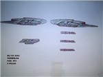 Ficha técnica e caractérísticas do produto Faixa Biz 100 Es 05 - Moto Cor Vermelha - Kit 651 - Jotaesse