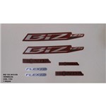 Ficha técnica e caractérísticas do produto Faixa Biz 125 Es 15 - Moto Cor Vermelha - Kit 1193 - Jotaesse