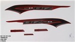 Ficha técnica e caractérísticas do produto Faixa Biz 125 Ex 13 - Moto Cor Vermelha - Kit 1090 - Jotaesse