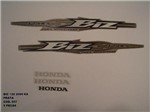 Ficha técnica e caractérísticas do produto Faixa Biz 125 Ks 09 - Moto Cor Prata - Kit 857 - Jotaesse