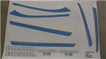 Ficha técnica e caractérísticas do produto Faixa Cb 450 87 Tr - Moto Cor Azul (146 - Kit Adesivos) - Jotaesse