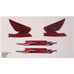 Ficha técnica e caractérísticas do produto Faixa Cg 125 Fan Ks 11 - Moto Cor Vermelha - Kit 974 - Jotaesse