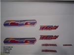 Ficha técnica e caractérísticas do produto Faixa Cg 125 Titan 96 - Moto Cor Vermelha - Kit 163 - Jotaesse