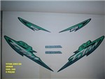 Ficha técnica e caractérísticas do produto Faixa Cg 125 Titan Es 03 - Moto Cor Verde - Kit 540 - Jotaesse
