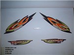 Ficha técnica e caractérísticas do produto Faixa Cg 125 Titan Ks 01 - Moto Cor Vermelha - Kit 430 - Jotaesse