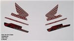 Ficha técnica e caractérísticas do produto Faixa Cg 150 Fan Esdi 13 - Moto Cor Vermelha - Kit 1104 - Jotaesse