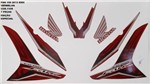 Ficha técnica e caractérísticas do produto Faixa Cg 150 Fan Esdi 13 - Moto Cor Vermelha - Kit 1108 - Jotaesse