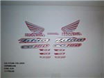 Ficha técnica e caractérísticas do produto Faixa Cg 150 Titan 05 - Moto Cor Vermelha - Kit 634 - Jotaesse