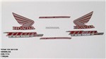 Ficha técnica e caractérísticas do produto Faixa Cg 150 Titan Ex 13 - Moto Cor Vermelha - Kit 1114 - Jotaesse