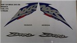 Faixa Nxr 125 Bros Es 03 - Moto Cor Azul - Kit 578 - Jotaesse