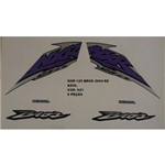 Ficha técnica e caractérísticas do produto Faixa Nxr 125 Bros Es 04 - Moto Cor Azul -kit 621 - Jotaesse