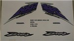 Ficha técnica e caractérísticas do produto Faixa Nxr 125 Bros Ks 04 - Moto Cor Azul - Kit 618 - Jotaesse